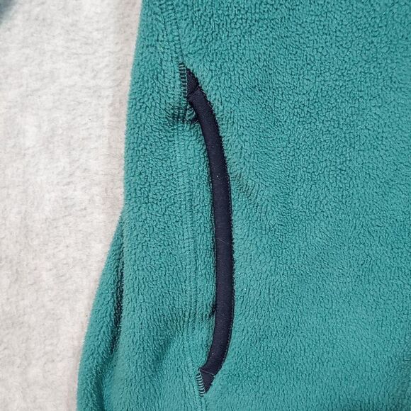 Uniqlo Sweater Men Medium Green Mountaineering Fleece Snap Button Front Pullover - Picture 6 of 8